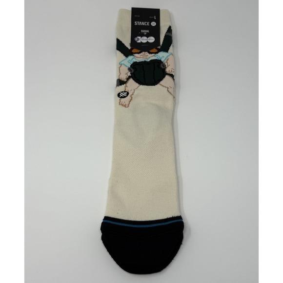 Stance X The Hangover Baby Carlos Casual Crew Socks Men's Large 9-13 Off White - Picture 2 of 3